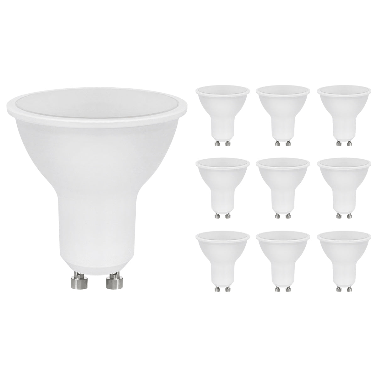 10 Pack 5w GU10 LED Replacement For Halogen Bulb Cool White 6500K