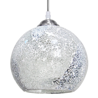 Vintage Glass Globe Ceiling Hanging Pendant Light Shade Mosaic Lighting