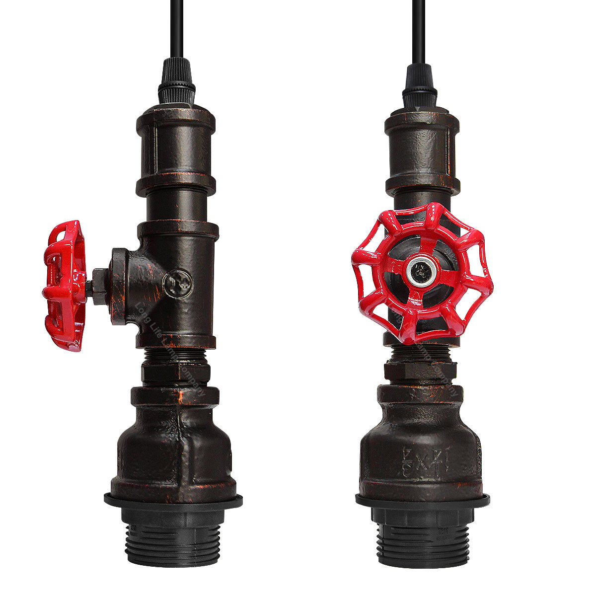 Industrial Pendant Light Rustic Metal Vintage Water Pipe Ceiling Light M0157 with 4W ST58