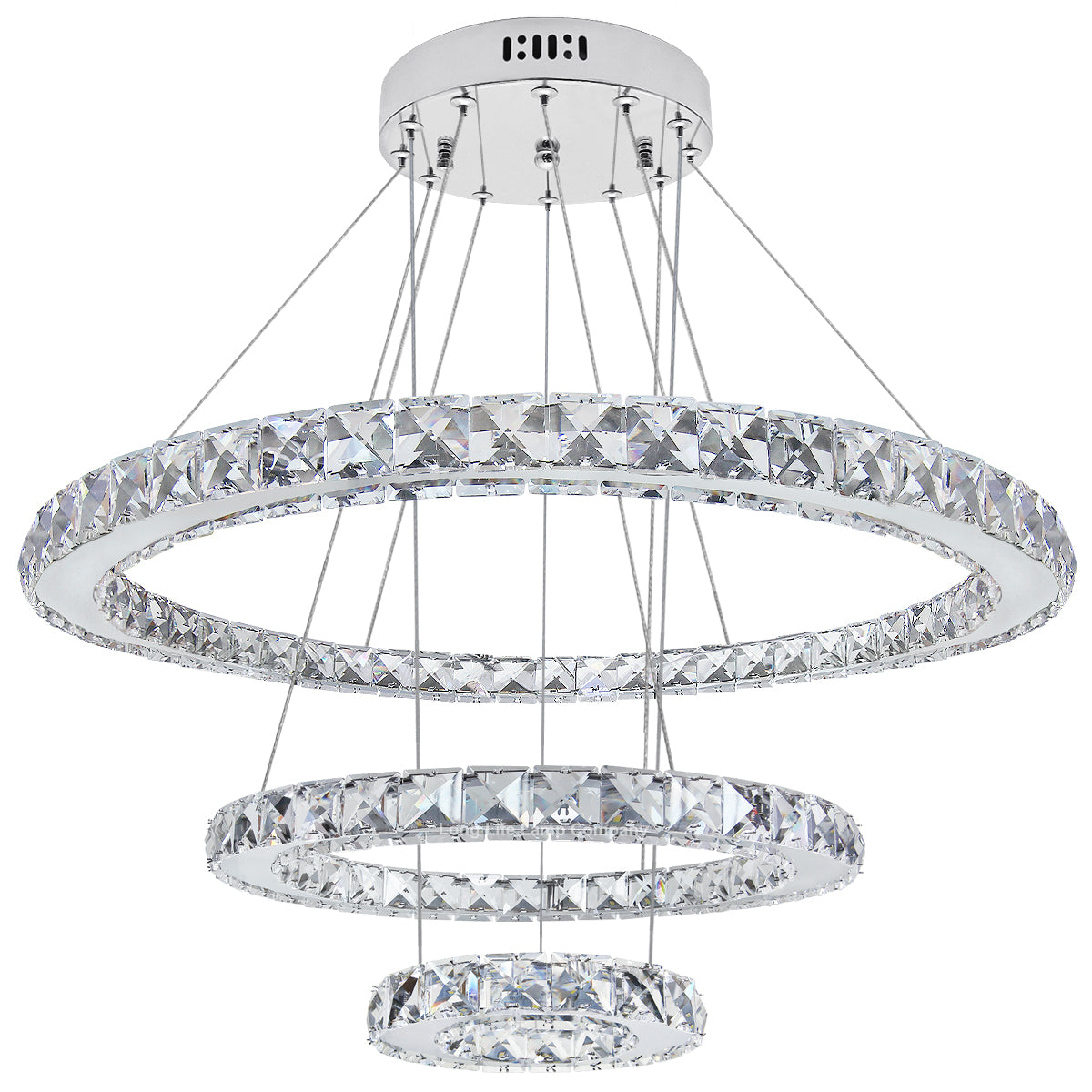 Modern Round Chandelier LED Ring Pendant Ceiling Light Cool White M0172