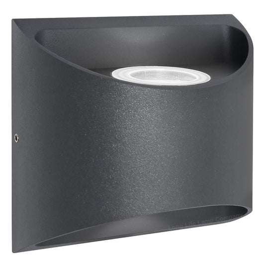 Modern LED Outdoor Wall Light Black Cool White ZLC325CW