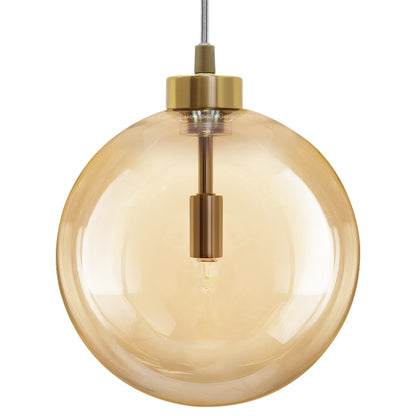 Modern Vintage Ceiling Smoked Gold Globe Pendant Light - Free delivery on all orders