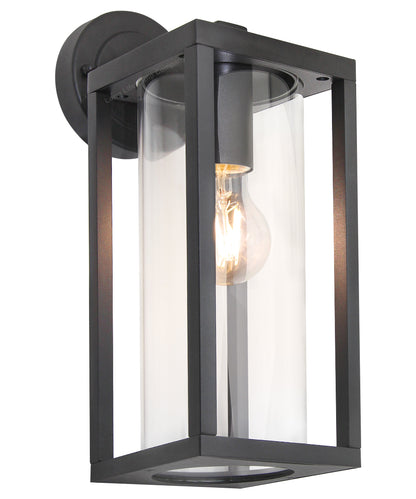 Outdoor Dark Grey Wall Light ZLC340 with 4W LED WW