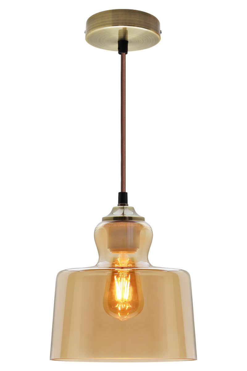 Modern Vintage Gold Glass Pendant Light Lamp M0225