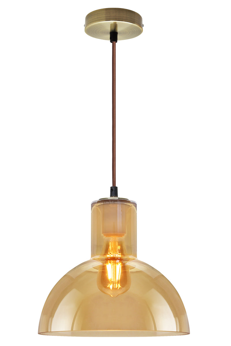 Modern Vintage Ceiling Gold Glass Pendant Lamp - Free delivery on all orders