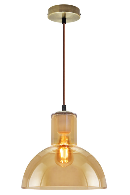 Modern Vintage Ceiling Gold Glass Pendant Lamp - Free delivery on all orders