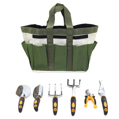 Heavy Duty Garden Tool Bag Organizer 8 Pocket Storage - Free delivery on all orders