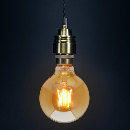 4w E27 LED Globe Decorative Light Bulb Smoked Gold G95