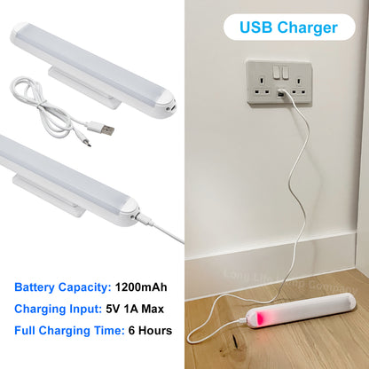 USB Magnetic LED Under Cabinet Light 3W Cool White Touch Sensor - Free delivery on all orders