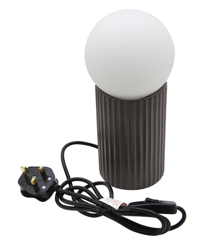 Modern Opaque Globe Opal Sphere Glass Table Lamp - Free delivery on all orders