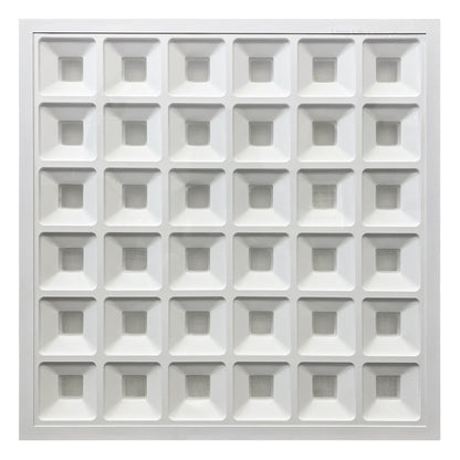 40w LED Panel 600 x 600 Recessed Ceiling Light 6500K 36 Sections Modular Replacement