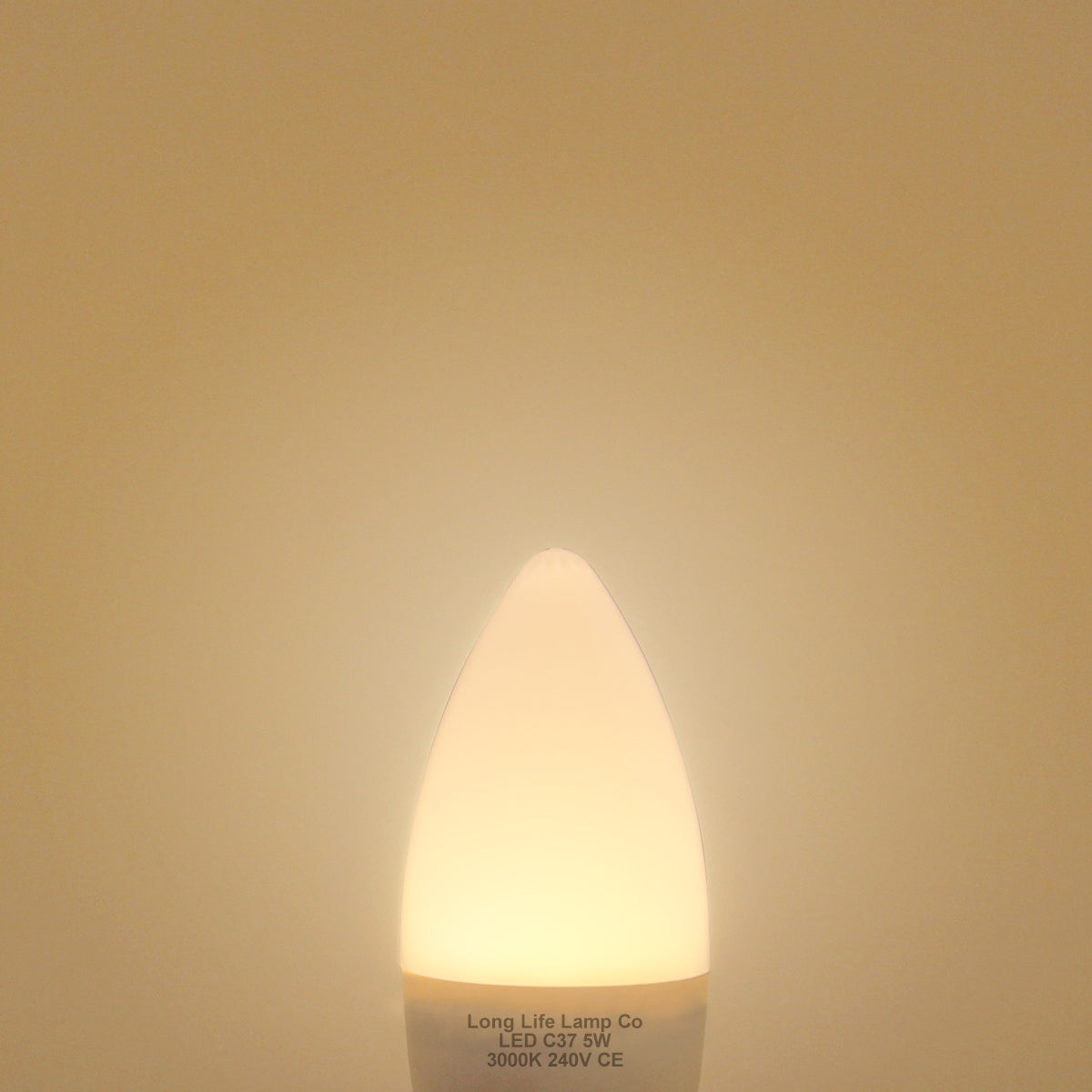 10 PACK 5W Energy Saving C37 LED Candle Light Bulb 3000K E14