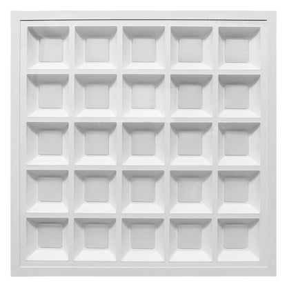 40w LED Panel 600 X 600 Recessed Ceiling Light 6500K 25 Sections Modular Replacement