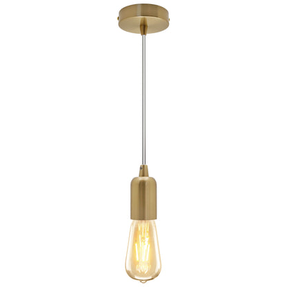 Ceiling Rose Pendant E27 Fitting Brass Flex Hanging Lamp Holder Kit K428