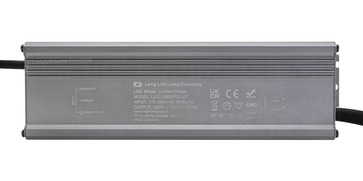 LED Driver 12v Output Low Voltage IP67 Waterproof Transformer 250W