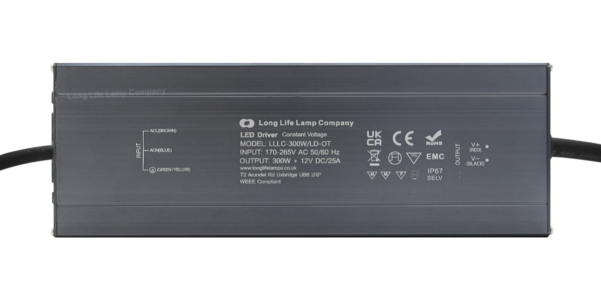 LED Driver 12v Output Low Voltage IP67 Waterproof Transformer 300W