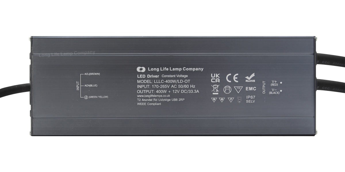 LED Driver 12v Output Low Voltage IP67 Waterproof Transformer 400W
