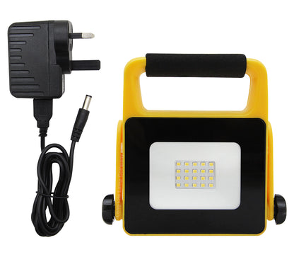 10W LED Rechargeable Work Light Portable Flood Light IP65 6000K Cool White PF10W
