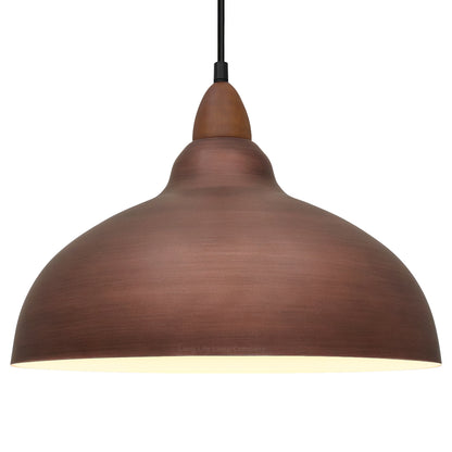 Industrial Ceiling Rustic Copper Pendant Light Barn Lamp Shade