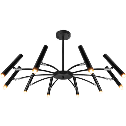 10 Lamp Ceiling Black Cluster Sputnik Pendant Light Adjustable Beam Angle With G9