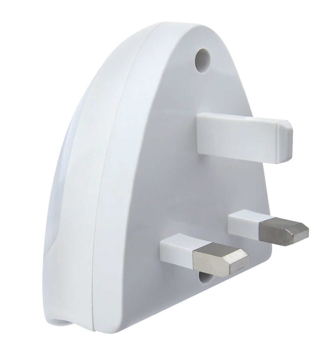 Automatic White LED Night Light Plug In Energy Saving Dusk 2 Dawn - Free delivery on all orders