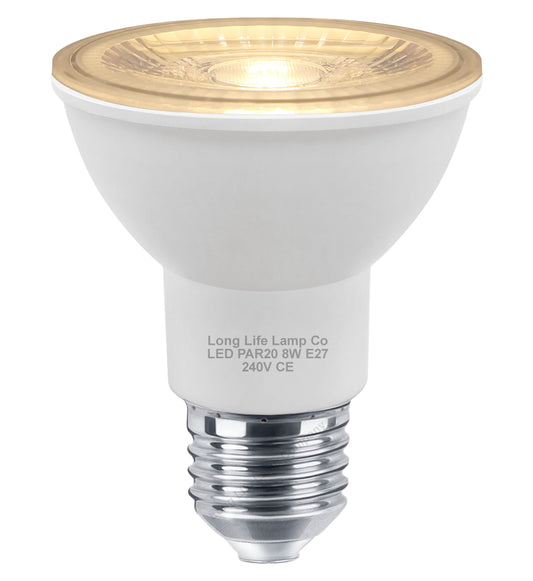 PAR20 8w Warm White 38 Degree Beam