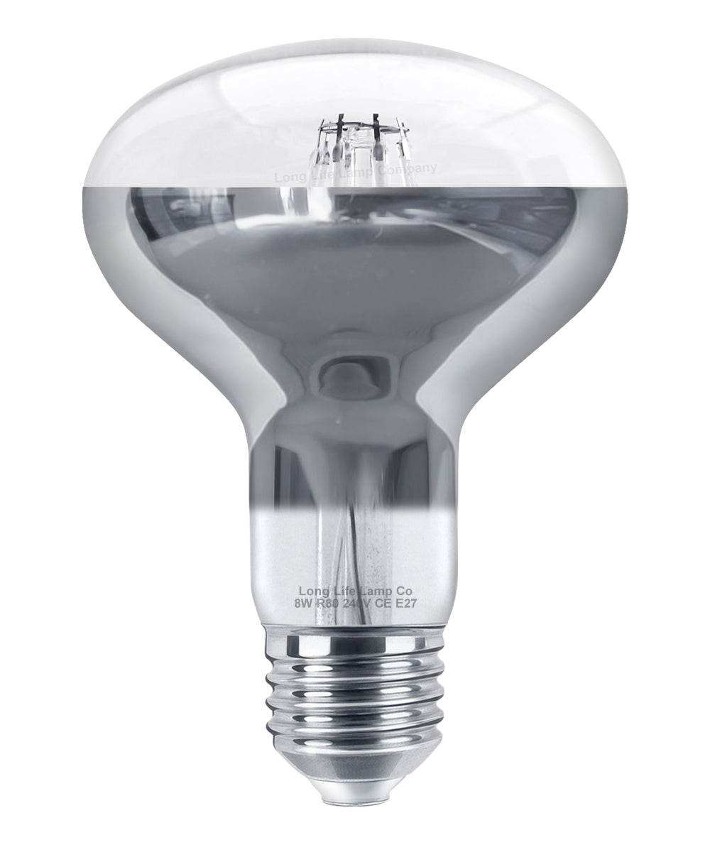 8w LED R80 Reflector Light Bulb E27 Blue Replacement For Halogen Spots