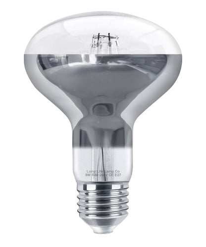 8w LED R80 Reflector Light Bulb E27 Blue Replacement For Halogen Spots