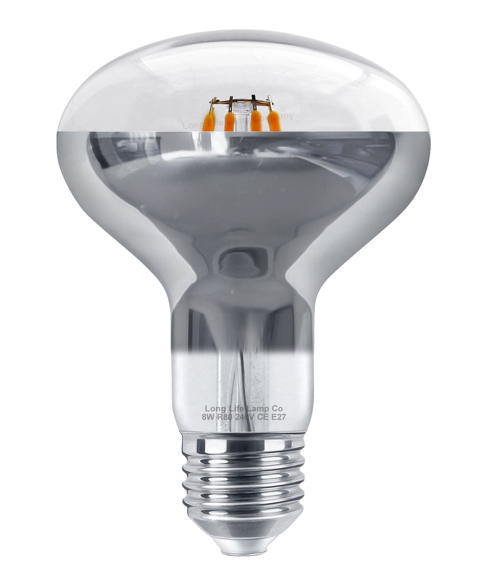 8W LED R80 Reflector Bulb E27 Warm White 70W Eq Spotlight - Free delivery on all orders