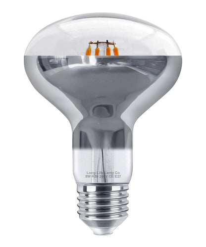 8W LED R80 Reflector Bulb E27 Warm White 70W Eq Spotlight - Free delivery on all orders