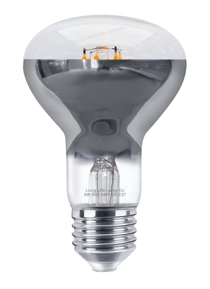 6w R63 LED Reflector Light Bulb E27 Warm White Replacement For Halogen Spots