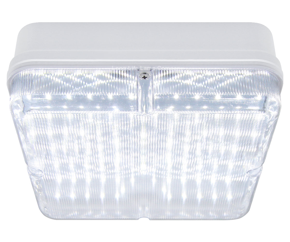18w Square LED Ceiling Flush Mount Light IP65 6500k Bright Daylight - Free delivery on all orders