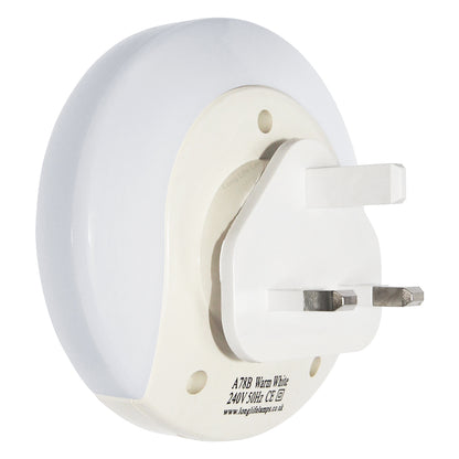 1w Warm White LED Night Light 2 USB Ports Automatic Sensor Dusk To Dawn A78B - Free delivery on all orders