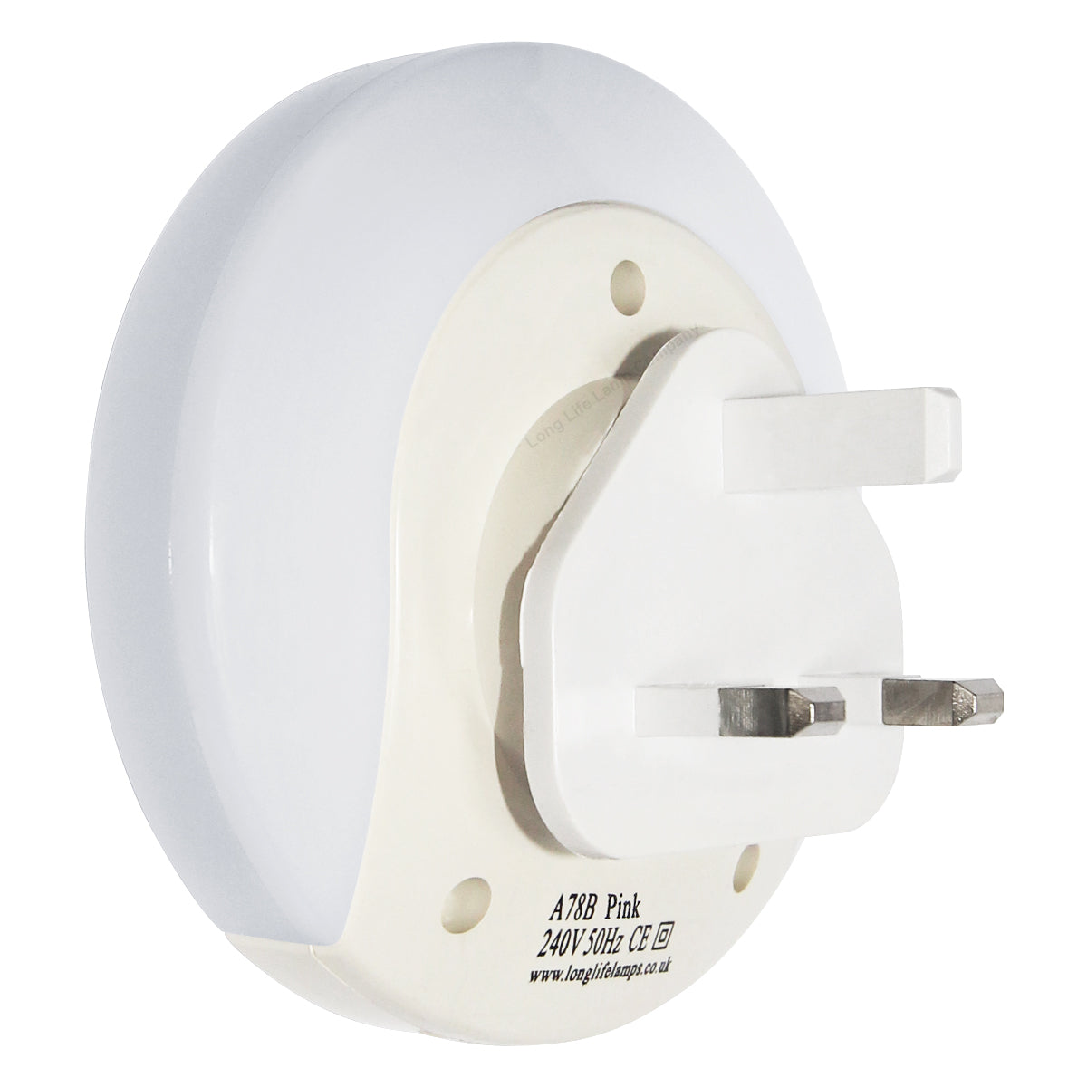 1w Pink LED Night Light 2 USB Ports Automatic Sensor Dusk To Dawn A78B - Free delivery on all orders