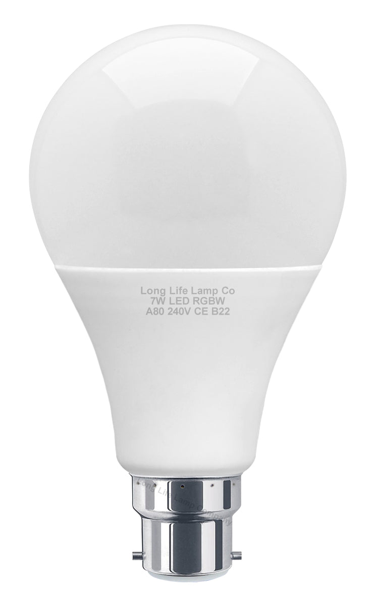 7w B22 RGB LED Colour Changing Light Bulb Remote Control High Brightness Built In Memory - Free delivery on all orders