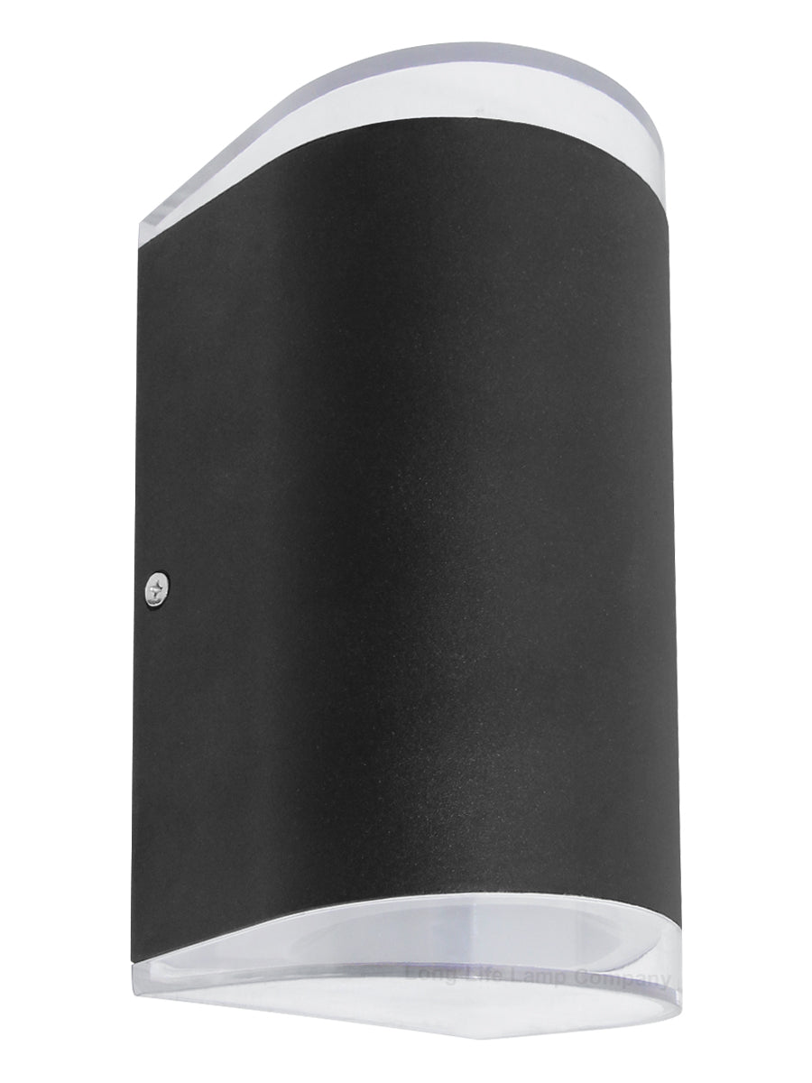 Modern 6W LED Double Outdoor Wall Light Black Warm White - Free delivery on all orders