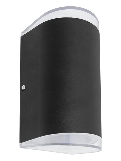 Modern 6W LED Double Outdoor Wall Light Black Warm White - Free delivery on all orders