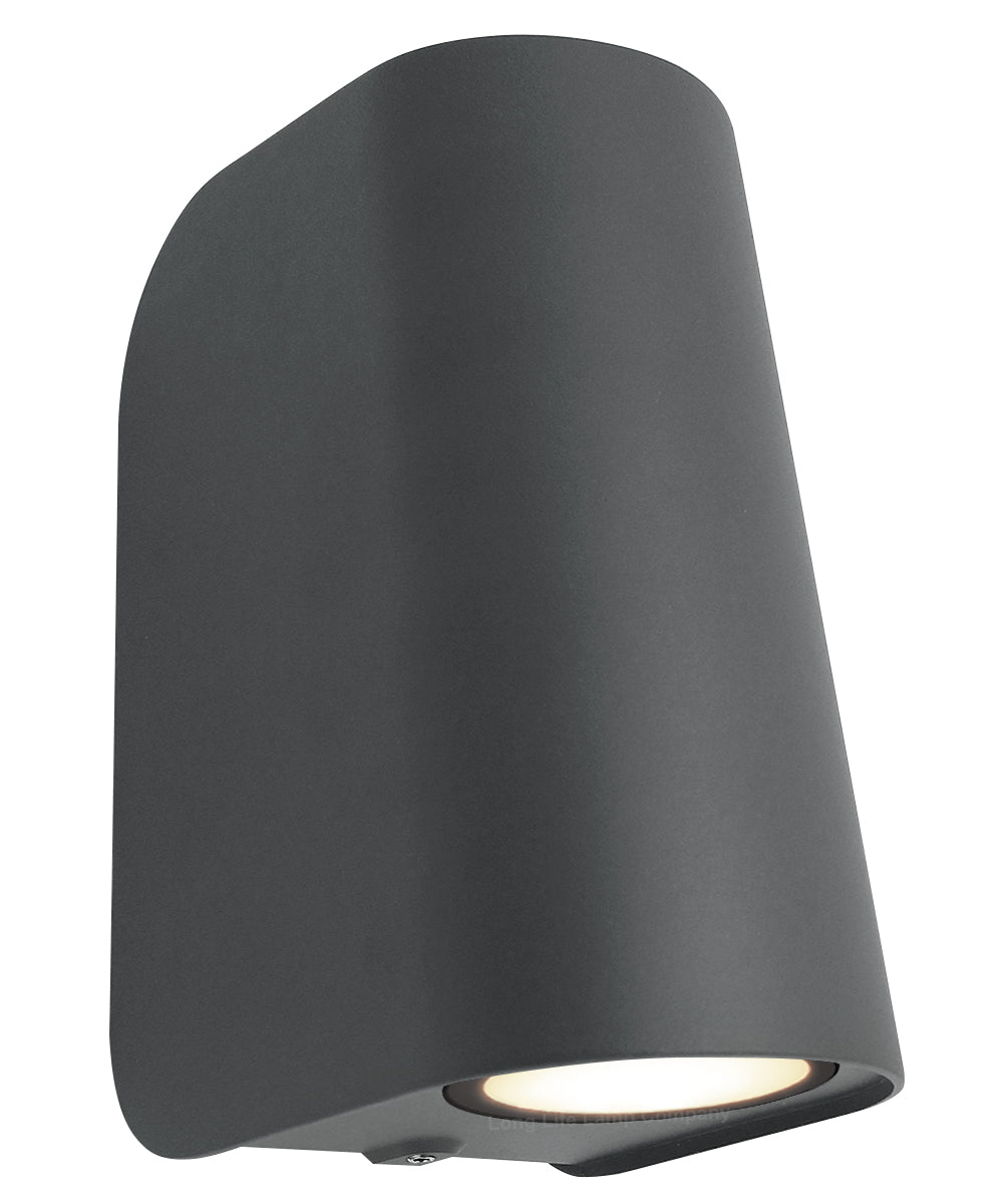 Double Outdoor Wall Light Black