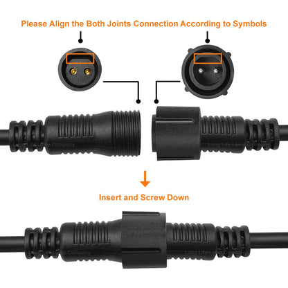 3M Extension Wire for Festoon Party Light Heavy Duty Outdoor Connecting Cable - Energy Light Bulbs - Free delivery on all orders