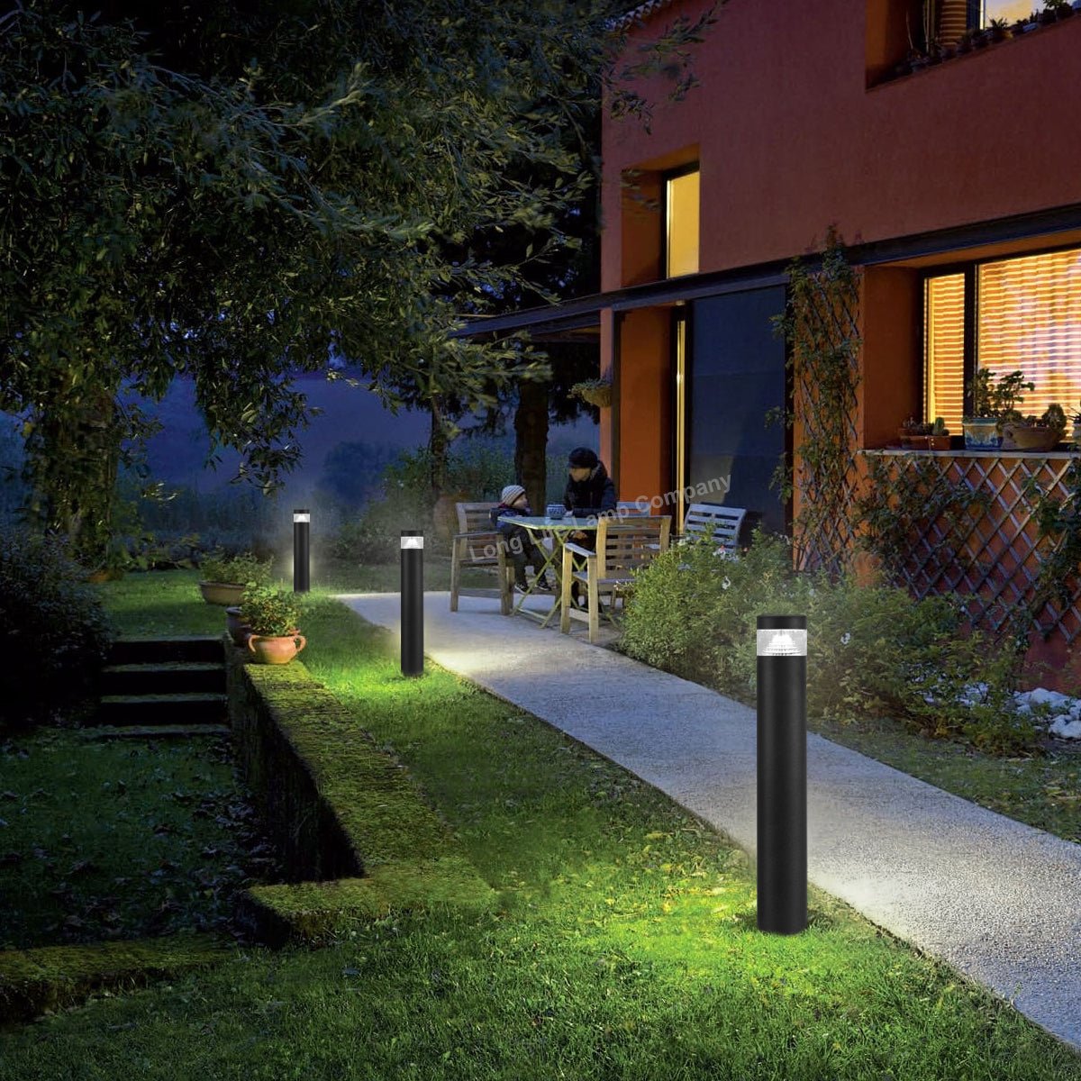 3w Black LED Bollard Post Ground Spike Light Cool White - Energy Light Bulbs - Free delivery on all orders