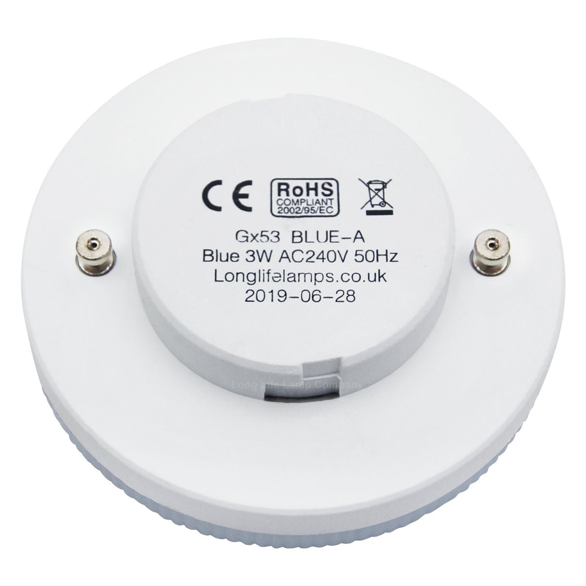 3w Blue GX53 LED Light Bulb Replacement For CFL Round - Energy Light Bulbs - Free delivery on all orders