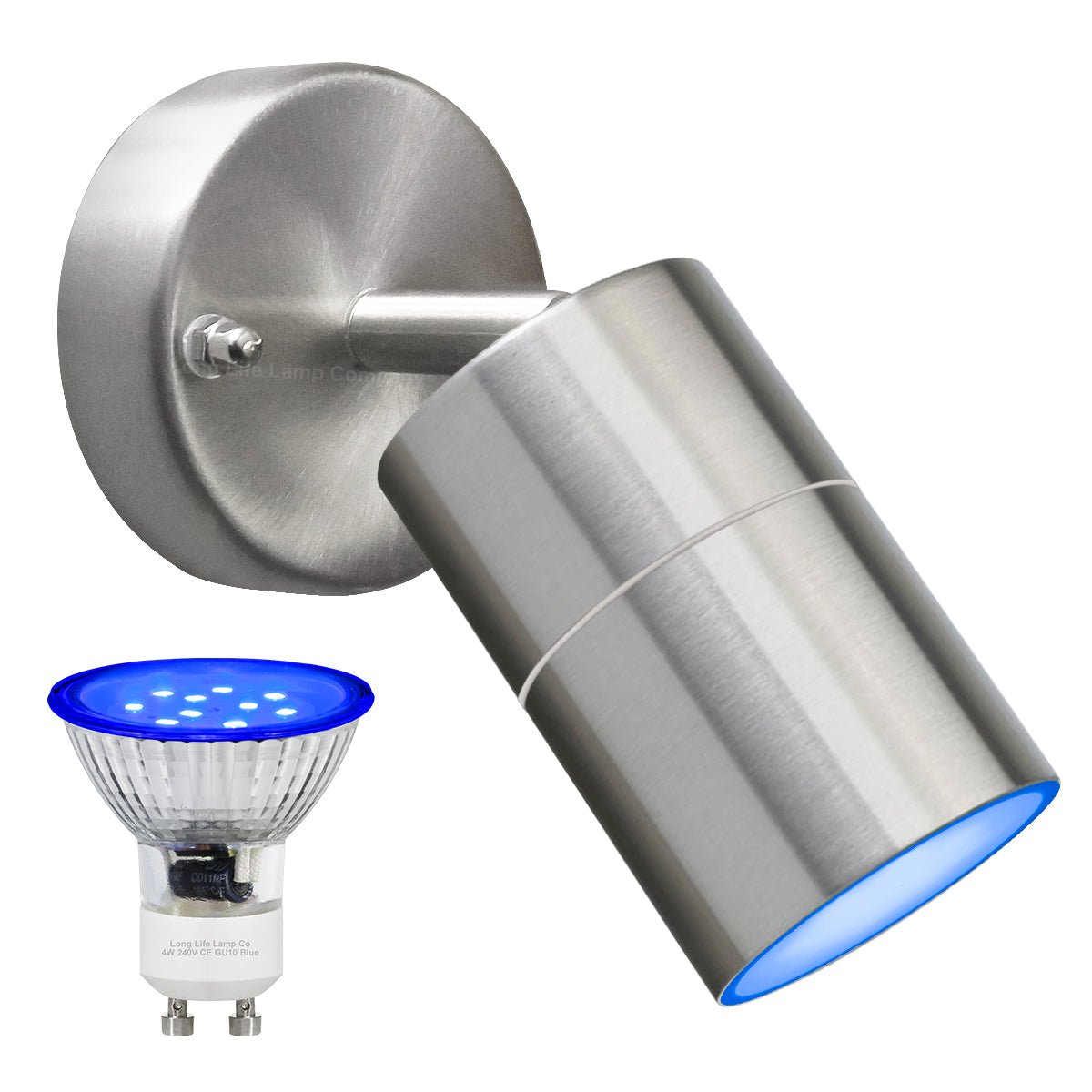 3w Coloured LED Single Wall Light (Adjustable) Red, Green, Blue - Energy Light Bulbs - Free delivery on all orders