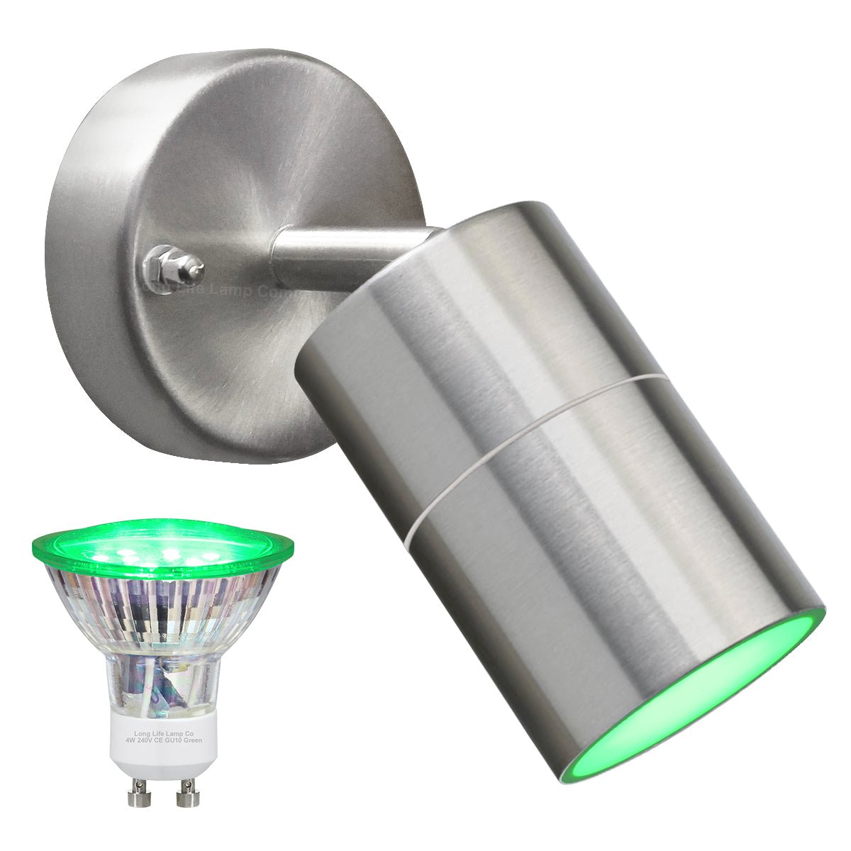 3w Coloured LED Single Wall Light (Adjustable) Red, Green, Blue - Energy Light Bulbs - Free delivery on all orders
