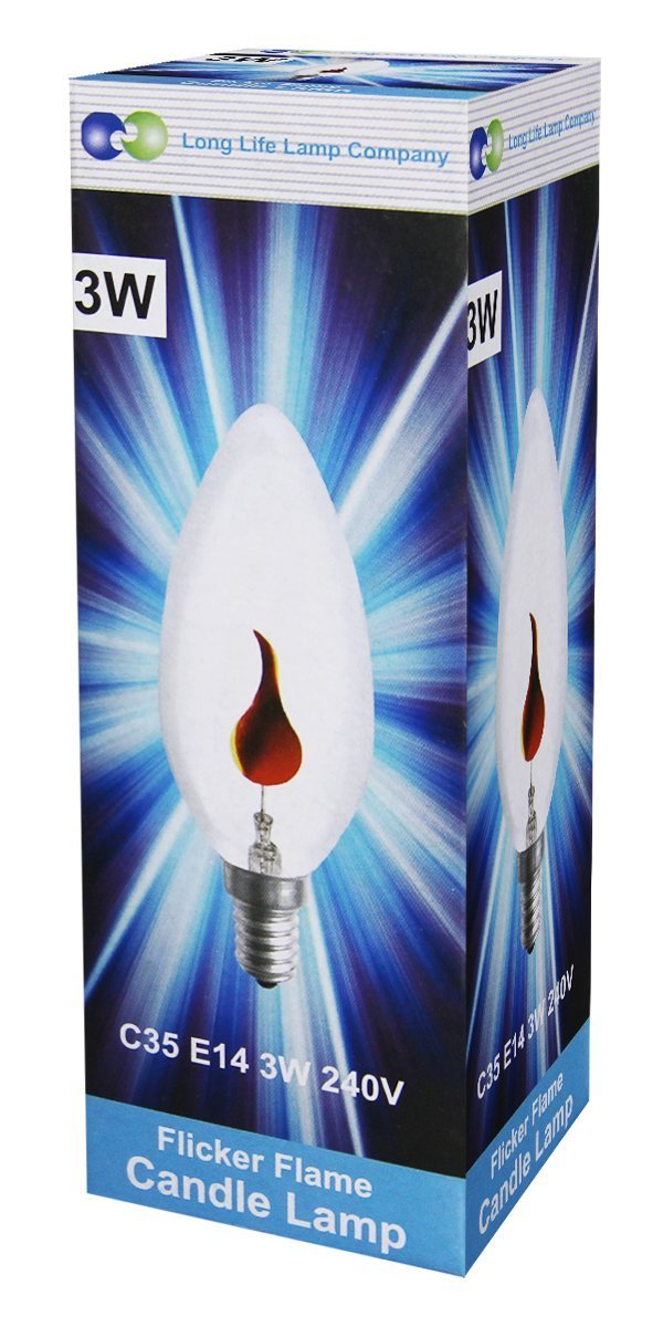 3w Flicker Flame Candle Light Bulb E14 - Energy Light Bulbs - Free delivery on all orders