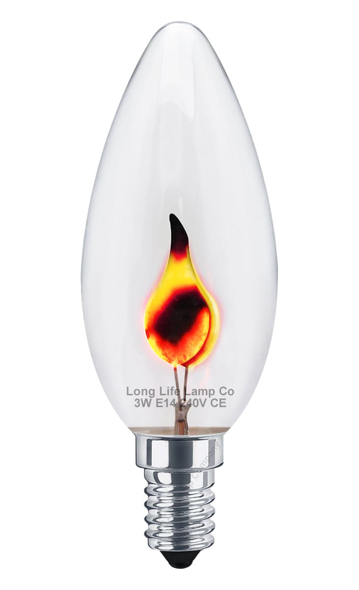 3w Flicker Flame Candle Light Bulb E14 - Energy Light Bulbs - Free delivery on all orders