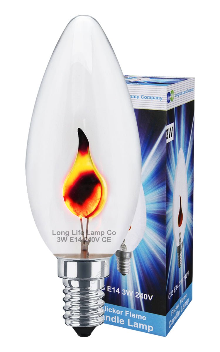 3w Flicker Flame Candle Light Bulb E14 - Energy Light Bulbs - Free delivery on all orders