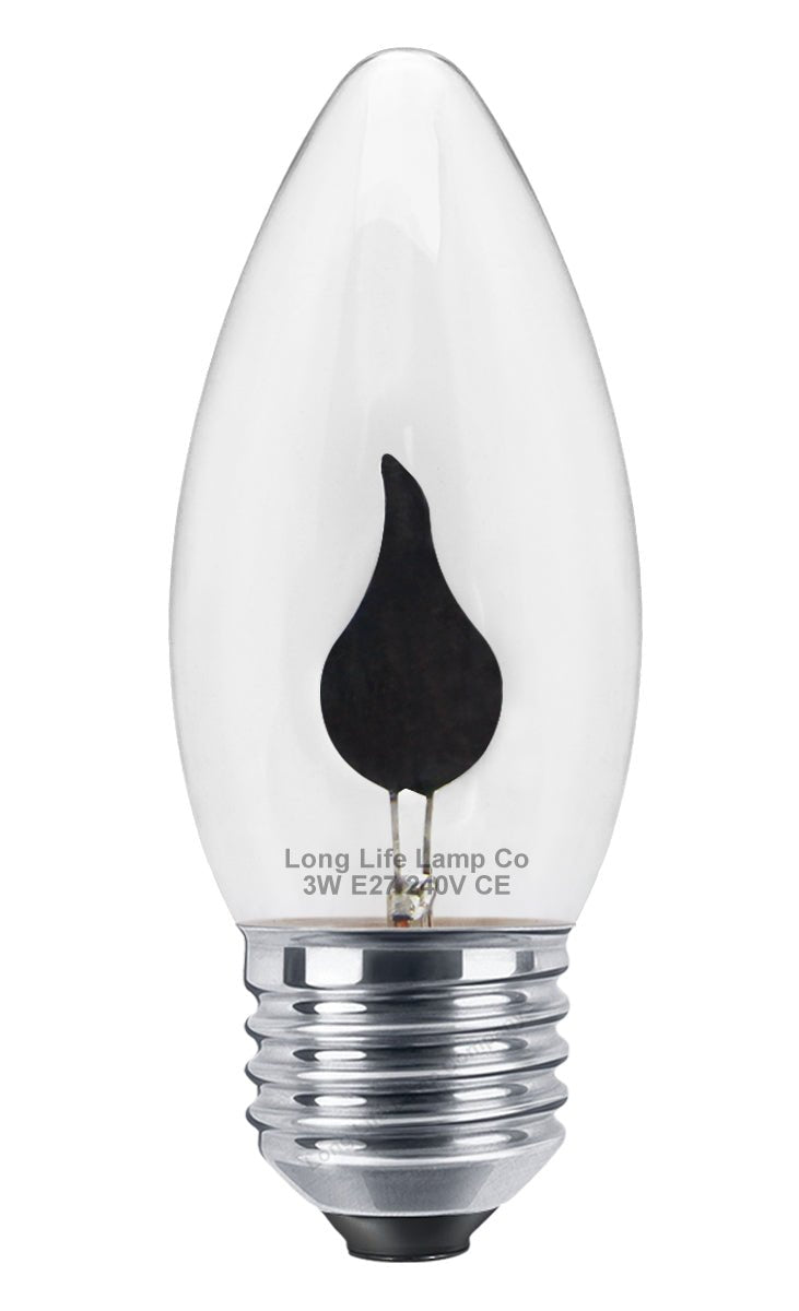 3w Flicker Flame Candle Light Bulb E27 Edison Screw - Energy Light Bulbs - Free delivery on all orders