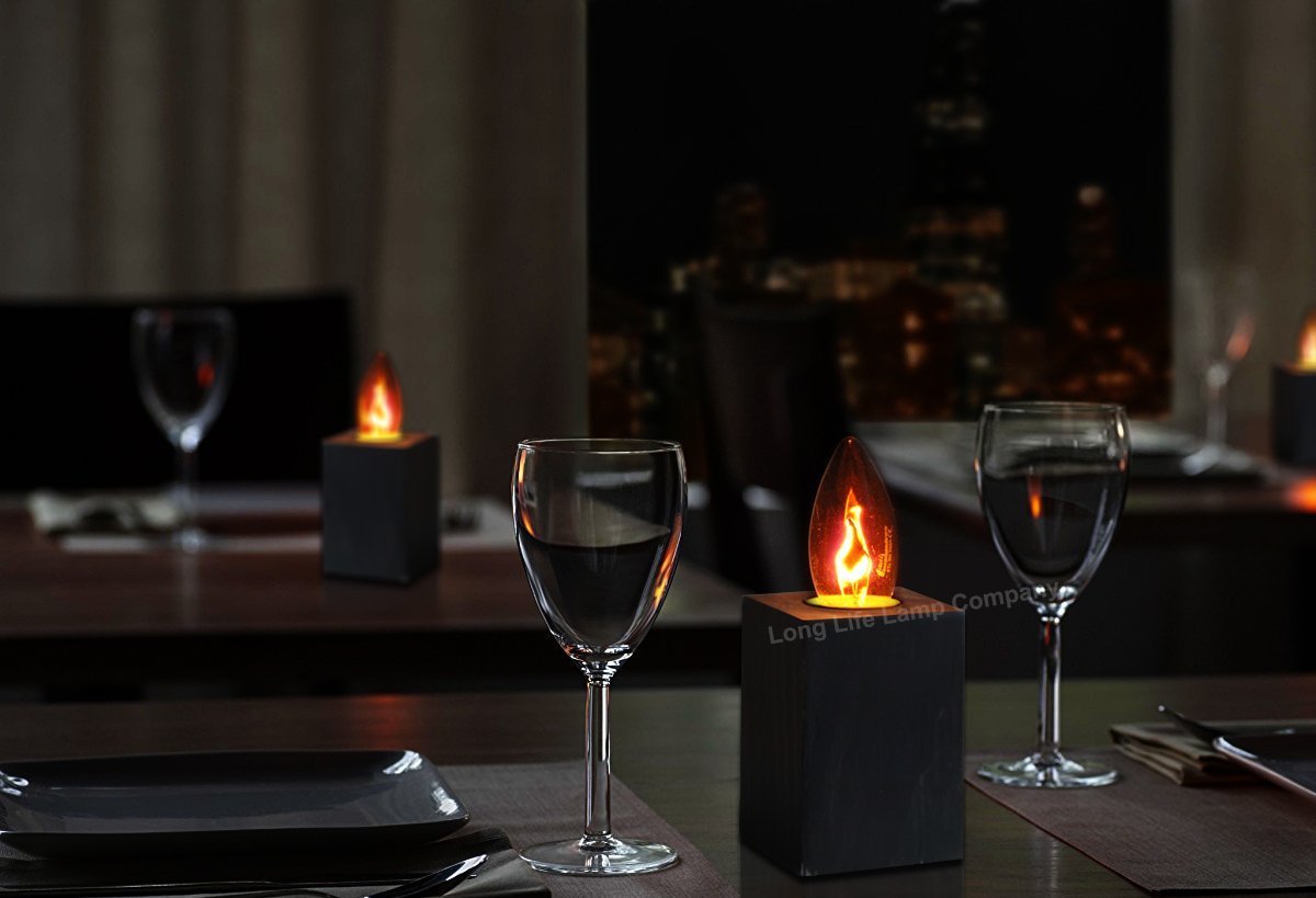 3w Flicker Flame Candle Light Bulb E27 Edison Screw - Energy Light Bulbs - Free delivery on all orders