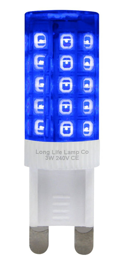 3w G9 LED Bulb Blue Replacement For Halogen Capsule - Energy Light Bulbs - Free delivery on all orders