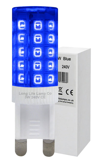 3w G9 LED Bulb Blue Replacement For Halogen Capsule - Energy Light Bulbs - Free delivery on all orders